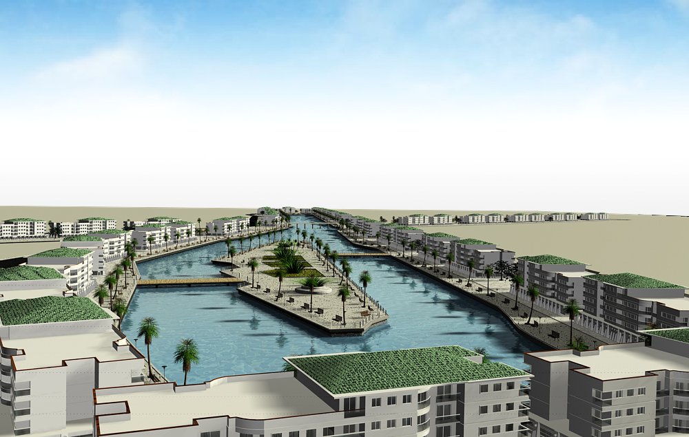 Centre Commercial Aqualand — rendu 3D