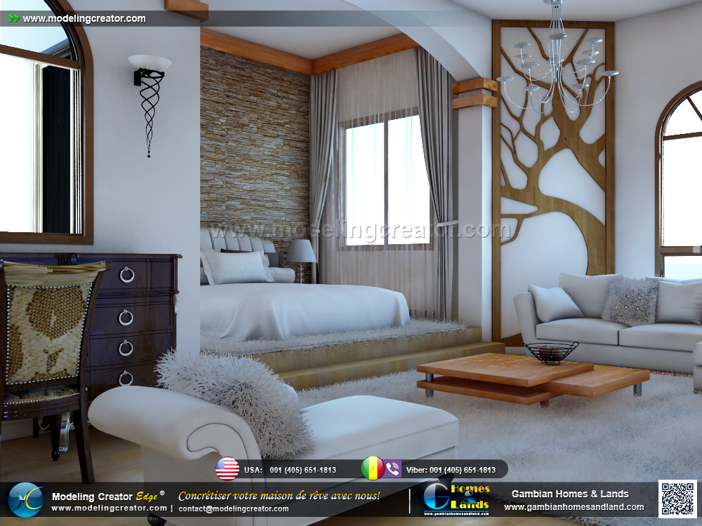 Aménagement intérieur — rendu 3D